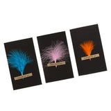 Maxbell Black handmade DIY feather card H