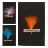 Maxbell Black handmade DIY feather card H