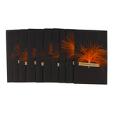 Maxbell Black handmade DIY feather card J