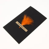 Maxbell Black handmade DIY feather card J