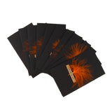 Maxbell Black handmade DIY feather card J