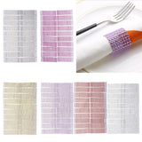 Maxbell 20pcs Plastic Diamond Napkin Rings Holders Wedding Party Table Decor Red