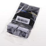 Maxbell 20pcs Plastic Diamond Napkin Rings Holders Wedding Party Table Decor Black
