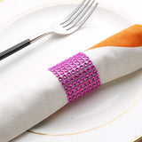 Maxbell 20pcs Plastic Diamond Napkin Rings Holders Wedding Party Table Decor Blue
