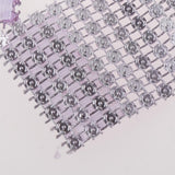 Maxbell 20pcs Plastic Diamond Napkin Rings Holders Wedding Party Table Decor Purple