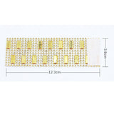 Maxbell 20pcs Rhinestone Napkin Rings Adornment For Wedding Party Gold
