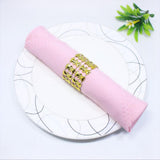 Maxbell 20pcs Sparkly Bow Napkin Rings Serviette Holders Wedding Table Decor  Gold