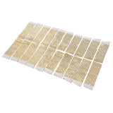 Maxbell 20pcs Plastic Diamond Napkin Rings Holders Party Table Decoration Gold