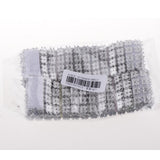 Maxbell 20pcs Sparkly Heart Napkin Ring Serviette Holder Wedding Table Decor  Silver
