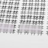 Maxbell 20pcs Sparkly Heart Napkin Ring Serviette Holder Wedding Table Decor  Silver