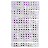 Maxbell 20pcs Love Heart Napkin Rings Serviette Holders Wedding Table Decor Purple