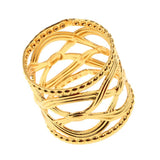 Maxbell Napkin Serviette Ring Holders Table Adornment Wedding Party Decor    Gold