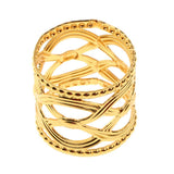 Maxbell Napkin Serviette Ring Holders Table Adornment Wedding Party Decor    Gold