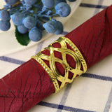 Maxbell Napkin Serviette Ring Holders Table Adornment Wedding Party Decor    Gold