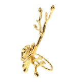 Maxbell Modern Plum Metal Napkin Ring Serviette Holder Party Table Decoration Gold