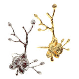 Maxbell Modern Plum Metal Napkin Ring Serviette Holder Party Table Decoration Gold