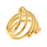 Maxbell Modern round Metal Napkin Ring Serviette Holder Party Table Decor Gold