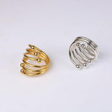 Maxbell Modern round Metal Napkin Ring Serviette Holder Party Table Decor Gold