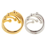 Maxbell Modern round Metal Napkin Ring Serviette Holder Party Table Decor Gold