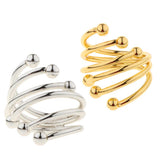 Maxbell Modern round Metal Napkin Ring Serviette Holder Party Table Decor Gold