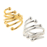 Maxbell Modern round Metal Napkin Ring Serviette Holder Party Table Decor Gold