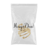 Maxbell Modern round Metal Napkin Ring Serviette Holder Party Table Decor Gold