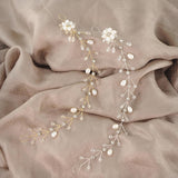 Maxbell Elegant Pearls Bridal Bridesmaid Hairband Wedding Hair Accessories Silver