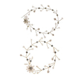 Maxbell Elegant Pearls Bridal Bridesmaid Hairband Wedding Hair Accessories Silver