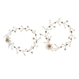 Maxbell Elegant Pearls Bridal Bridesmaid Hairband Wedding Hair Accessories Silver