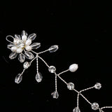 Maxbell Elegant Pearls Bridal Bridesmaid Hairband Wedding Hair Accessories Silver