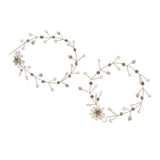 Maxbell Elegant Pearls Bridal Bridesmaid Hairband Wedding Hair Accessories Silver