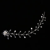 Maxbell Elegant Pearls Bridal Bridesmaid Hairband Wedding Hair Accessories Silver
