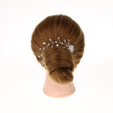 Maxbell Elegant Pearls Bridal Bridesmaid Hairband Wedding Hair Accessories Silver