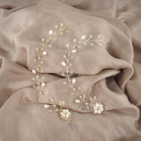 Maxbell Elegant Pearls Bridal Bridesmaid Hairband Wedding Hair Accessories Silver