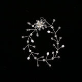 Maxbell Elegant Pearls Bridal Bridesmaid Hairband Wedding Hair Accessories Silver
