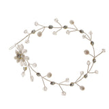Maxbell Elegant Pearls Bridal Bridesmaid Hairband Wedding Hair Accessories Silver