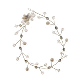 Maxbell Elegant Pearls Bridal Bridesmaid Hairband Wedding Hair Accessories Silver