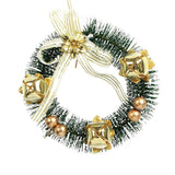 Artificial Pine Tree Wreath Bell Garland Christmas Ornament Home Decor Gold