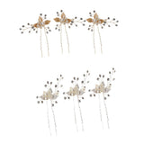 Max 3Pcs Bridal Wedding Leaf Crystal Hair Pins Hair Accessories Headpiece Silver