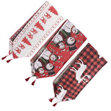 Max Christmas Dining Table Runner Cloth Xmas Party Home Decor Reindeer