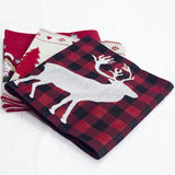 Max Christmas Dining Table Runner Cloth Xmas Party Home Decor Reindeer