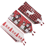 Max Christmas Dining Table Runner Cloth Xmas Party Home Decor Reindeer