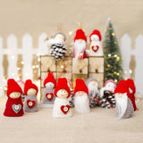 3pcs Christmas Holiday Ornaments Snowman Doll Christmas Tree Hanging Decor B