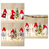 3pcs Set Christmas Holiday Ornaments Hanging Doll Christmas Tree Decor A