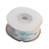 Max 10 Yards Fabric Ribbon Roll Gift Package Craft Cake Wrapping Belt Tape Grey