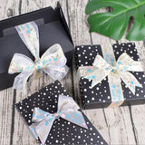 Max 10 Yards Fabric Ribbon Roll Gift Package Craft Cake Wrapping Belt Tape Grey