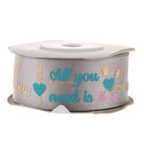 Max 10 Yards Fabric Ribbon Roll Gift Package Craft Cake Wrapping Belt Tape Grey