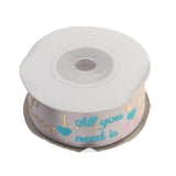 Max 10 Yards Fabric Ribbon Roll Gift Package Craft Cake Wrapping Belt Tape Grey