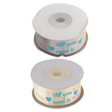 Max 10 Yards Fabric Ribbon Roll Gift Package Craft Cake Wrapping Belt Tape Grey
