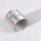 Max All You Need is Love Silk Satin Ribbons Roll Gift Package Craft Silvery Grey